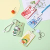 Summer drinks, cute ID card holder, sliding cover, waterproof bus, student card, lanyard, keychain, work ID card, meal card details Picture